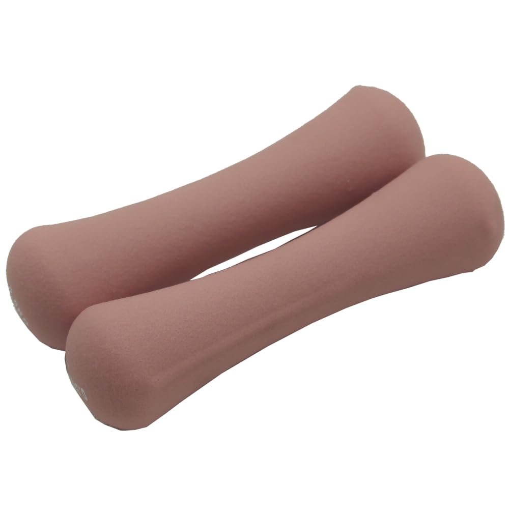 Dumbbells Pair Weight Set Dumbbell Set Hand Weight Women Weights Barbell Weights for Men Ideal for Home Gym Fitness Weight Training Pilates 0.5kg+0.5kg/2.2Pound Born Shaped Neoprene k14a (Cherry Pink)