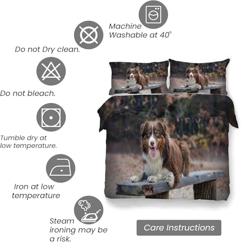 Housse de couette 200x200 chien des neiges avec fermeture éclair facile - 7