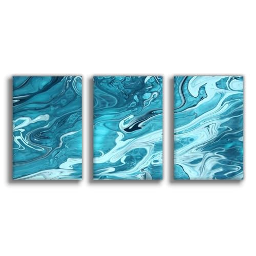 Poster vagues de l'océan bleu 50x75cm, une idée cadeau idéale pour les passionnés de mer