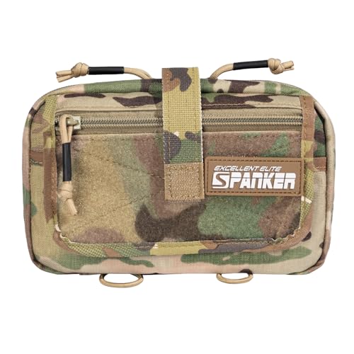 EXCELLENT ELITE SPANKER Tactical First Aid Pouch IFAK Rip Away Molle EMT Pouch Compact Admin Pouch Medical Utility Pouch for Tactical Vest,Backpack(Multicam)