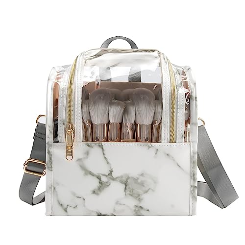 Neceser de viaje – Neceser de viaje | Neceser portátil de gran capacidad con cremallera para artículos de tocador, cuidado de la piel, champú, mujeres y niñas Tongfeng