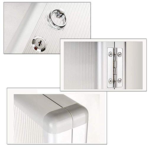 Image of RONTENO H 1032 Metal Multiple Residences Strong Water Resistant Aluminum 32 Key Hanger Letter Suggestion Key Box (Silver)