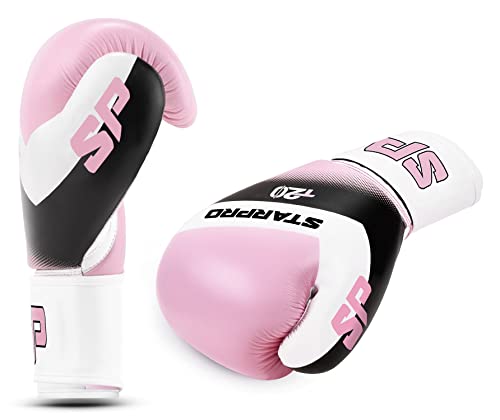 Starpro | T20 Boxing Gloves for Strong Punches & Fast KOs | Boxing Gloves Women & Men, Gents & Ladies Boxing Gloves, Womens Boxing Gloves Mens, 10oz Boxing Gloves, 12oz Boxing Gloves & More Sizes