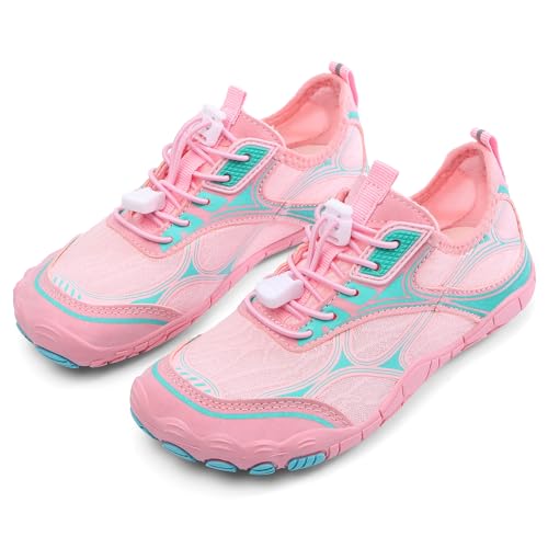 Image of UBFEN Kids Water Shoes for Boys Girls Quick-Dry Swim Aqua Socks | Lightweight, Barefoot-style, Perfect for Water parks, Beach, Pool, Kayak, Creek Hiking, Camping, Toddler, Little Kid, Big Kid