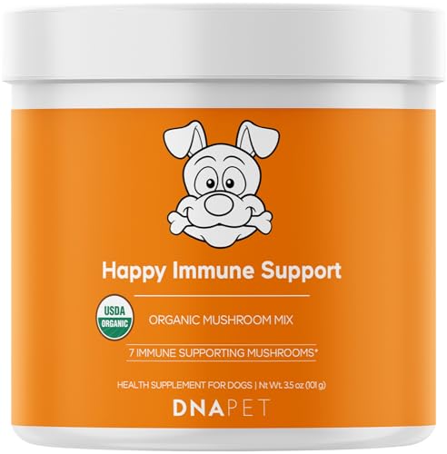 Happy Immunity USDA Organic Mushroom Complex Supplement for Dogs