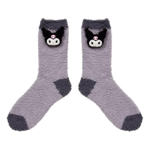 サンリオ(SANRIO) マスコット付きもこもこソックス クロミ 586048