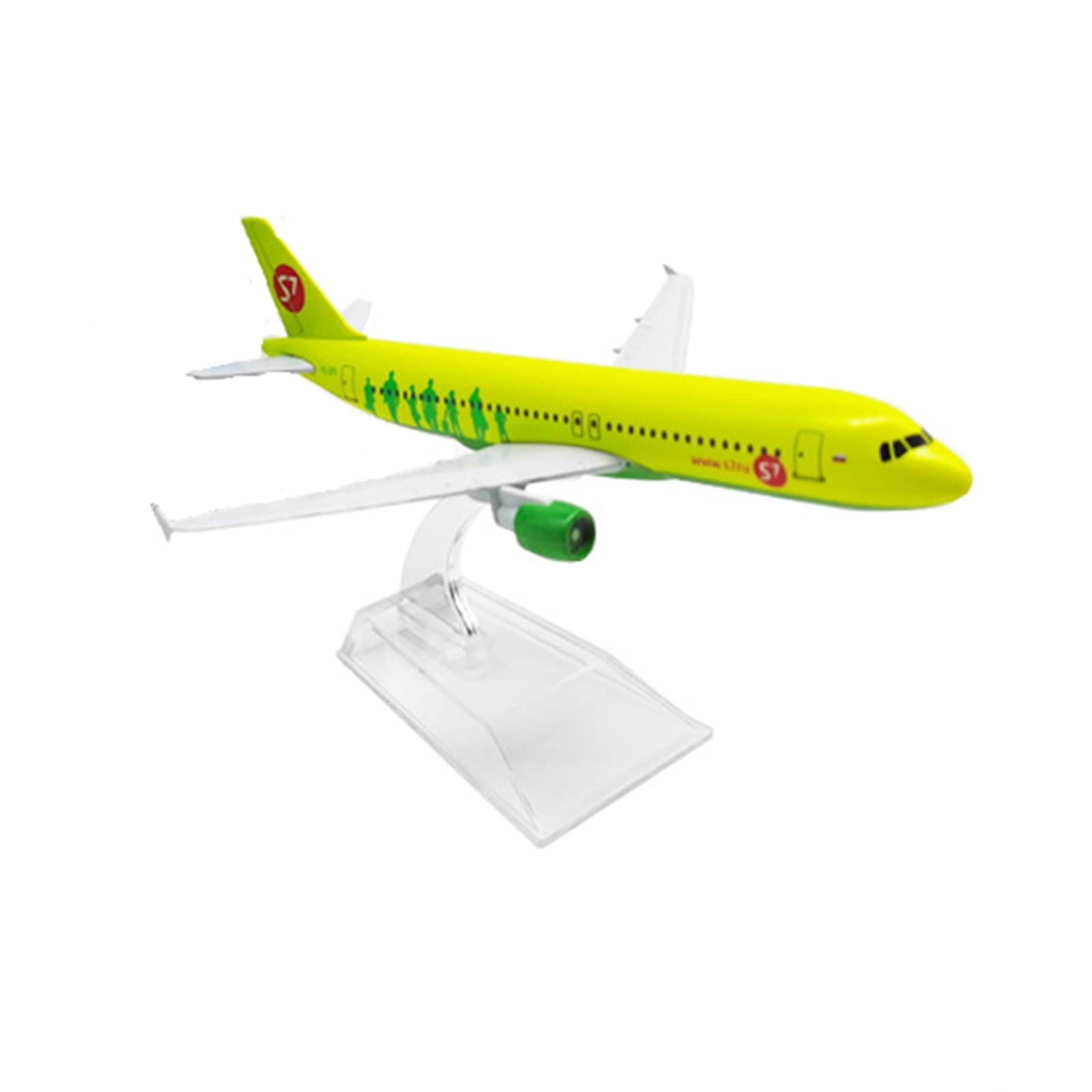 Modelo de avión Airbus A320 de aleación fundida réplica S7 Siberia Airlines 7