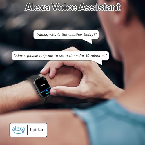 Smart Watch for Men Women with Bluetooth Call,Alexa Built-in Smartwatch,1.83"DIY Dial Fitness Watch with Sleep Heart Rate SpO2 Monitor,100+ Sport Mode,IP68 Waterproof Watch Compatible with Android iOS by Konitee - Image 3