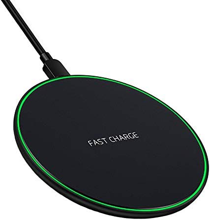 Pocxwa 10W Wireless Charger for Samsung Galaxy S22 S21 S20 S10+ S10 Plus S9+ S9 S8 S8+ S7 S6 Edge; Note 20, Note 10, Note 9, Note 8 Fast Wireless Charging Pad Station