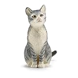 SCHLEICH Farm World | Katze sitzend 13771 Bauernhof Spielfigur | detailgetreue Tierfiguren | tolles...