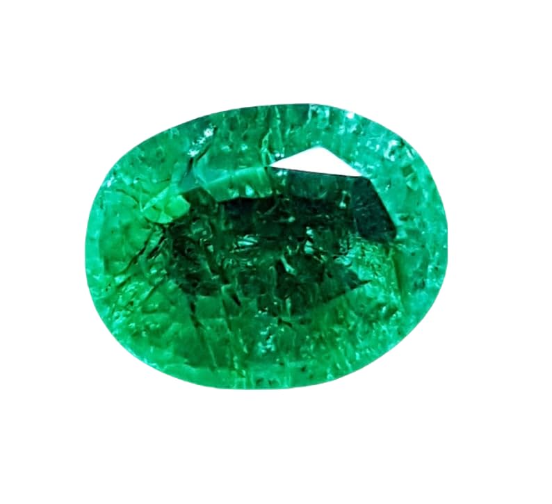 Émeraude naturelle 12x10mm pour remplacer une pierre perdue ou réussir vos sertissages de bague