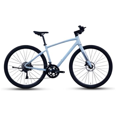 Image of Hybrid Road Bicycle - 18-Speed Lightweight Commuter Bike with Thru-Axle for Urban Riding and Fitness