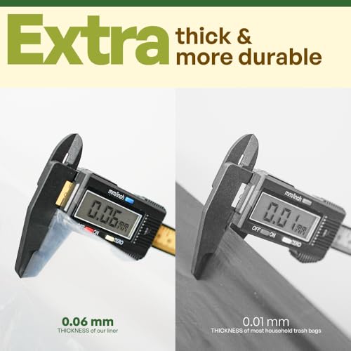 cuddo Forros de caixa de areia para gatos extragrandes 5 unidades, em forma de caixa 58,4 x 58,4 x 5