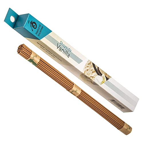 Räucherstäbchen 35 Stück Shoyeido Overtones Incense Sticks Rauchstäbchen aus Japan aus Natürlichen Stoffen Raucharm Low Smoke (Vanille)