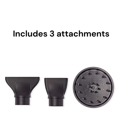 L'ange Hair Le Styliste Luxury Hair Dryer | Quiet Brushless Blow Dryer With Diffuser | 1875 Watts For 4X Faster Drying | Hairdryer With 3 Heat & Speed Settings | Best Hair Dryers For Blowouts (Black) #TOP2