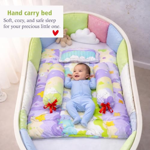 Image of Infantbond Baby All Season Use Hospital Essential Combo | Gift Pack | Baby Products | Maternity Essentials | Bedding Set (60 Items)(0-6 Months) (New Star Purpal 59)(Colours May Vary)