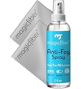 MagicFiber Anti Fog Cleaning Kit (Pack of 4) | Glasses, Swim Goggles, Snorkel Masks, Ski Goggles