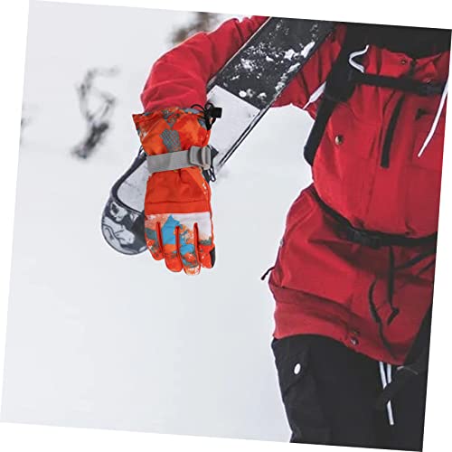 VALICLUD 1 Par luvas de esqui luvas de tela sensível ao toque luvas impermeáveis ​​de inverno luvas
