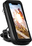 MoEx® custodia impermeabile da manubrio compatibile con Samsung Galaxy A50 / A30s | Rotabile, nero