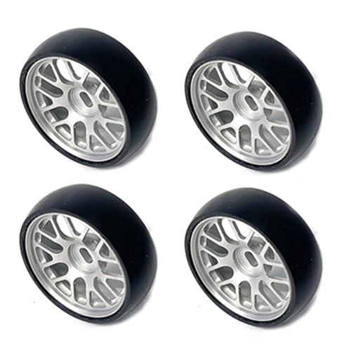 RC���[�V���O�p�[�c For Wltoys 284131 K969 K979 K989 For Kyosho For Mini-Z 1/28 RC �J�[�p�[�c 26.5mm �n�[�h�h���t�g ���^���z�C�[�������^�C�� RC �J�[�A�b�v�O���[�h�p�[�c(Silv