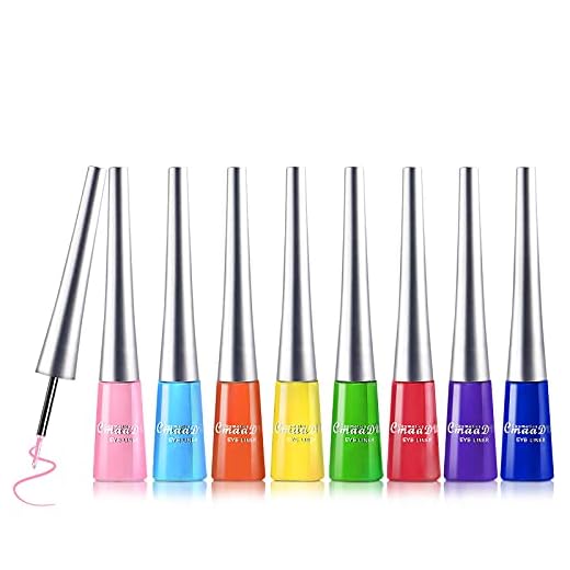 Matte Liquid Eyeliner, 8 Colors Set Long Lasting Makeup Waterproof High Pigmented Colorful Eye Liner Pen for Women Girls (8 PCS)-A