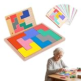WRQIOO Demenz Beschäftigung, Spiele für Demenzkranke mit 39 Karten, Gedächtnistraining Spiele für Senioren, Puzzle für Demenzkranke, Weihnachtsgeschenke für Ältere Menschen und Eltern