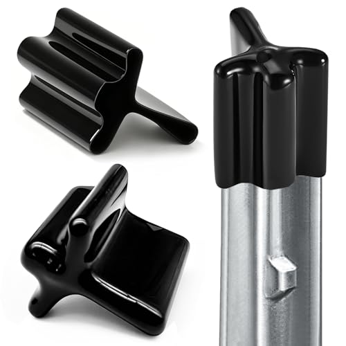 YUEARN 50 Pcs Black T Post Caps Heavy Duty Vinyl T Post Safety Caps for Fence Post T Post Protector Covers for Livestock & Farm Fit Standard T Posts