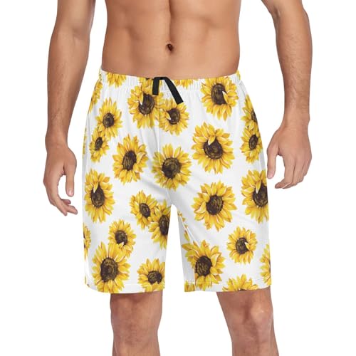 Men's Pajama Shorts Pjs Bottoms Pajama Pants for Men Soft Comfy Lounge with Pocket