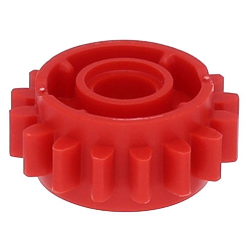 LEGO Technik - 10x rotes Zahnrad 16 Zähne mit Fang auf beiden Seiten