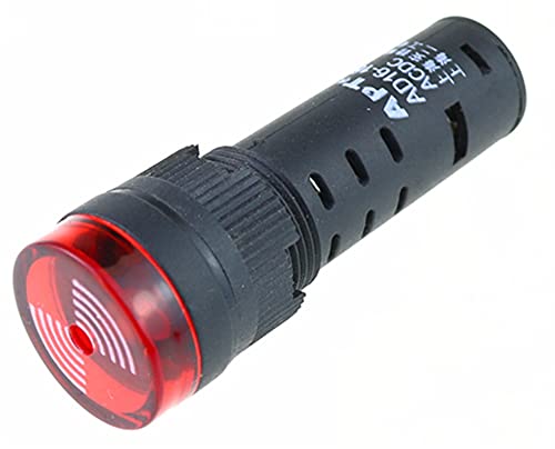 Buzzer 220V AC 16mm indicateur lumineux rouge de haute précision - 2