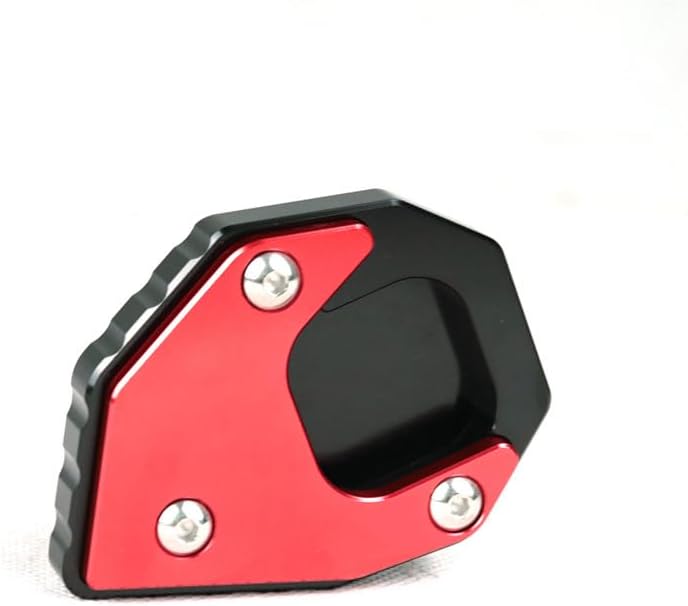 Motorcycle Kickstand Extender Pad for Benelli 150S, Durable Side Stand Extension Plate, Heavy Duty Kickstand Brace, Enhances Motorcycle Stand Stability,B Red