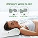 OCESOPH Memory Foam Pillow,Pillows for Sleeping,Cervical Pillow Relief Neck Pain,Orthopedic Contour Sleep Pillows,Bamboo Bed Pillow,Support Pillow,Stomach Pillow,Side Sleeper Pillow,White