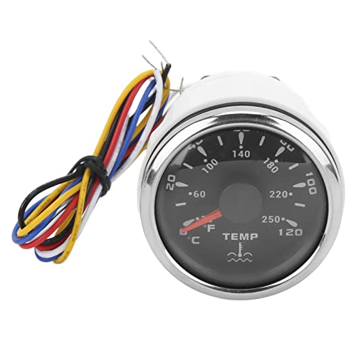 Evita averías de motor con el medidor de temperatura del agua universal estanco de 52 mm