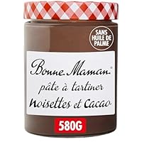BONNE MAMAN PÂTE À TARTINER NOISETTE ET CACAO 🌴 COMPOSITION : Sans huile de palme, peut contenir d'autres fruits à coque 😍 GOURMANDISE : Bonne Maman a préparé avec amour une délicieuse pâte à tartiner, onctueuse et généreuse en noisettes 🥄 FORMAT : P...