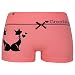 ReKoe 10er Pack Damen Hotpants Microfaser Unterwäsche Katze Panty Hipster Short, Größe:L-XL = 40/42