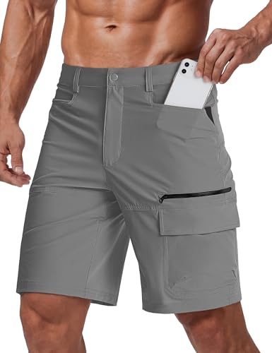 CRYSULLY Men's Hiking Cargo Shorts