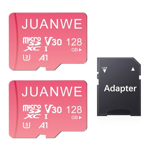 JUANWE Micro SD Cards – 128gb, 2 pack.