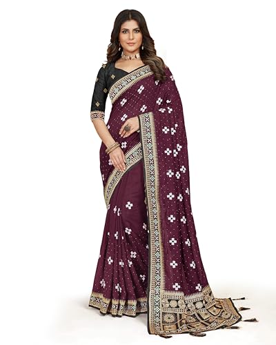 Image of Jaanvi fashion Women's Pasapalli Design Sambalpuri Silk Saree with Swarovski Work & Blouse Piece