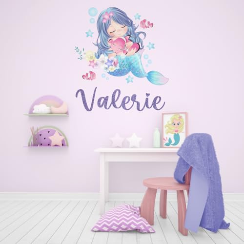Vinilo Decorativo Personalizado Sirena para Pared miniatura 2