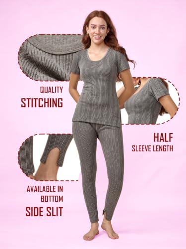 Image of Lux Inferno Ladies Round Neck Thermal Set | Half Sleeve | Regular Fit |