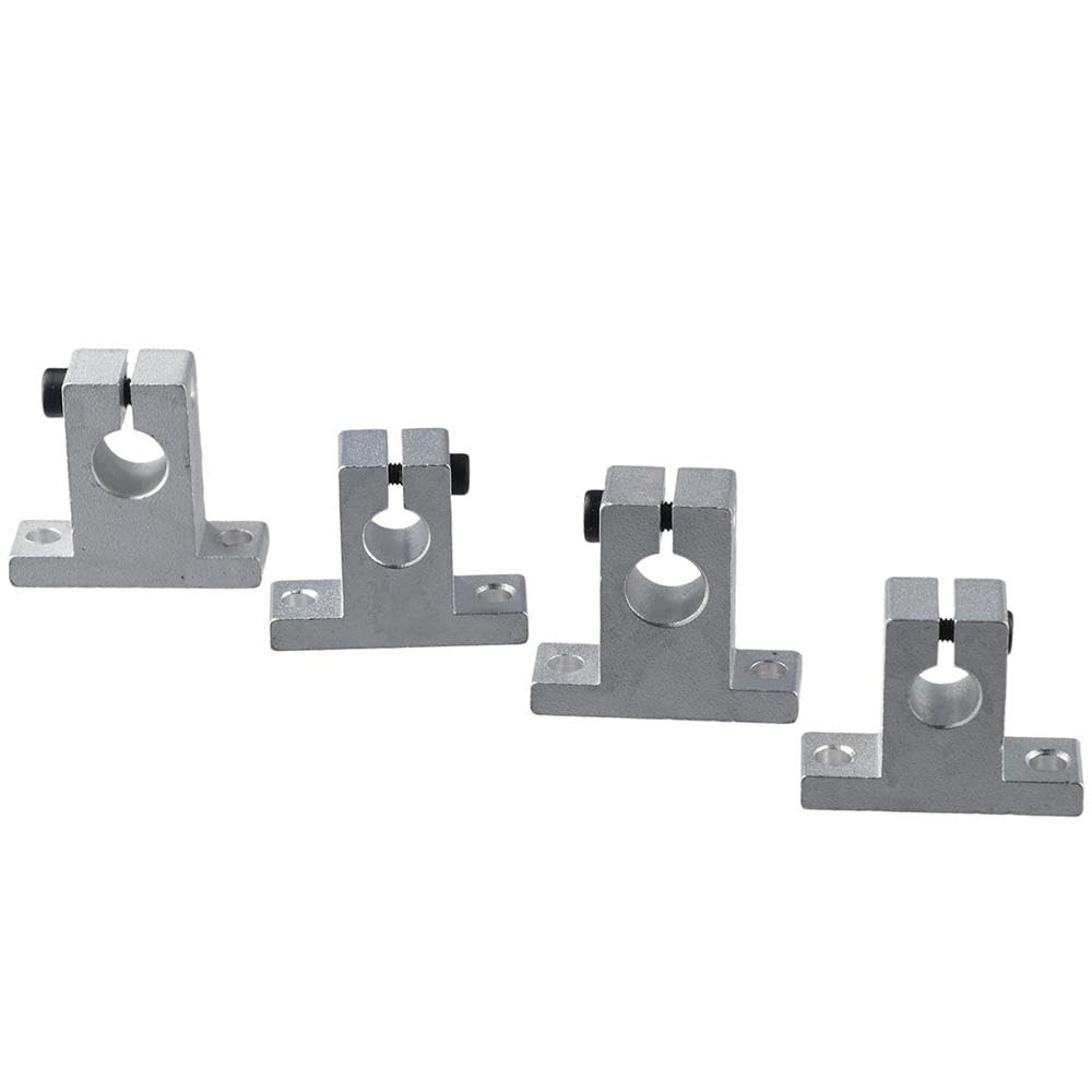 Jadeshay SK10 Linearführungshalter – 4 Stück, Für 10 Mm Wellen, Aluminium, Sandgestrahlt