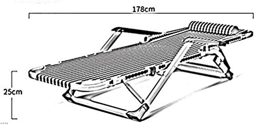 Chaise pliante et inclinable portable avec dossier réglable multifonction - 3