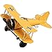 Zerone Vintage Metal Plane Crafts, Retro Aircraft Model Biplane, Handmade Iron Decoration, Ideal for Vintage Aircraft Crafts Lovers, Durable Metal Material (736)