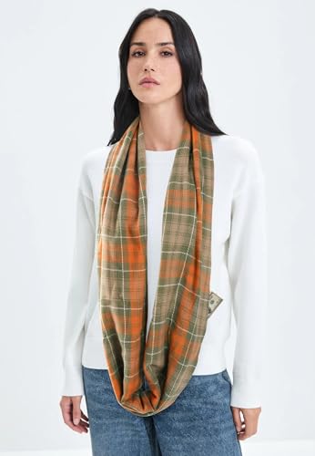 GERINLY Leopard Pocket Scarf for Women Warm Travel Zip Infinity Scarf for Winter4