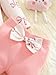 12-18 Months Baby Girl Clothes Fall Winter Outfits Long Sleeves Charming Bow Outfit for Infants Cozy Newborn Girl Clothing Romper Flared Pants & Fashion Headband Breathable Fabric 3pcs