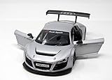 silber Audi R8 LMS, silber, Modellauto, Fertigmodell, Rastar 1:24