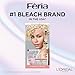 L’Oreal Paris Feria Platinum Bounce Bond Care Lightening System, Lifts Up To 8 Levels, Includes Anti Brass Purple Conditioner, Platinum Bounce, 1 Hair Dye Kit