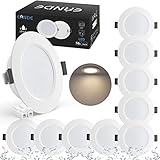 【Bajo consumo】 - Eande ojo de buey de led de 5W es perfecto para sustituir los halógenos de 50w, le ayuda a ahorrar mucho en costos de electricidad. Larga vida útil más de 30000 Horas. Sin parpadeo ni ruido, sin rayos UV, mejor protección para los ojos.