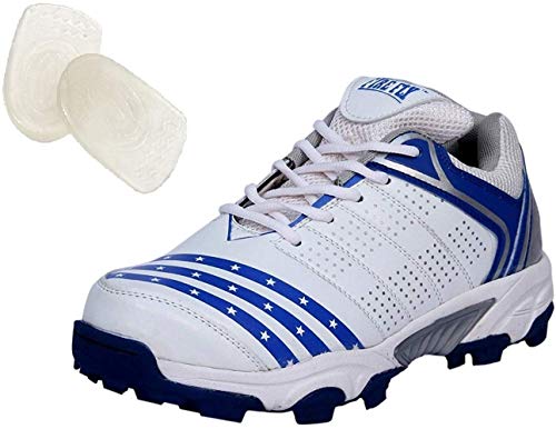 Chaussures de cricket homme 3M blanc bleu 45 pour éviter les glissades