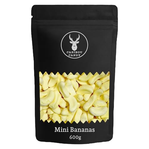 Foam Bananas Pick n Mix Favourite Sweets 600g Sweet Bag Retro Soft Foam Bananas - Candy Gift for Birthdays & Parties
